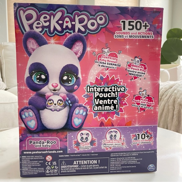 Peek-A-Roo | Interactive Panda-Roo and Baby Plush Toy - Picture 2 of 9